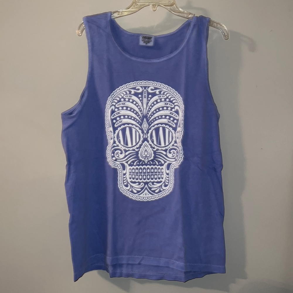 Alpha Delta Pi (ADPi) tank top loose fitting acid wash